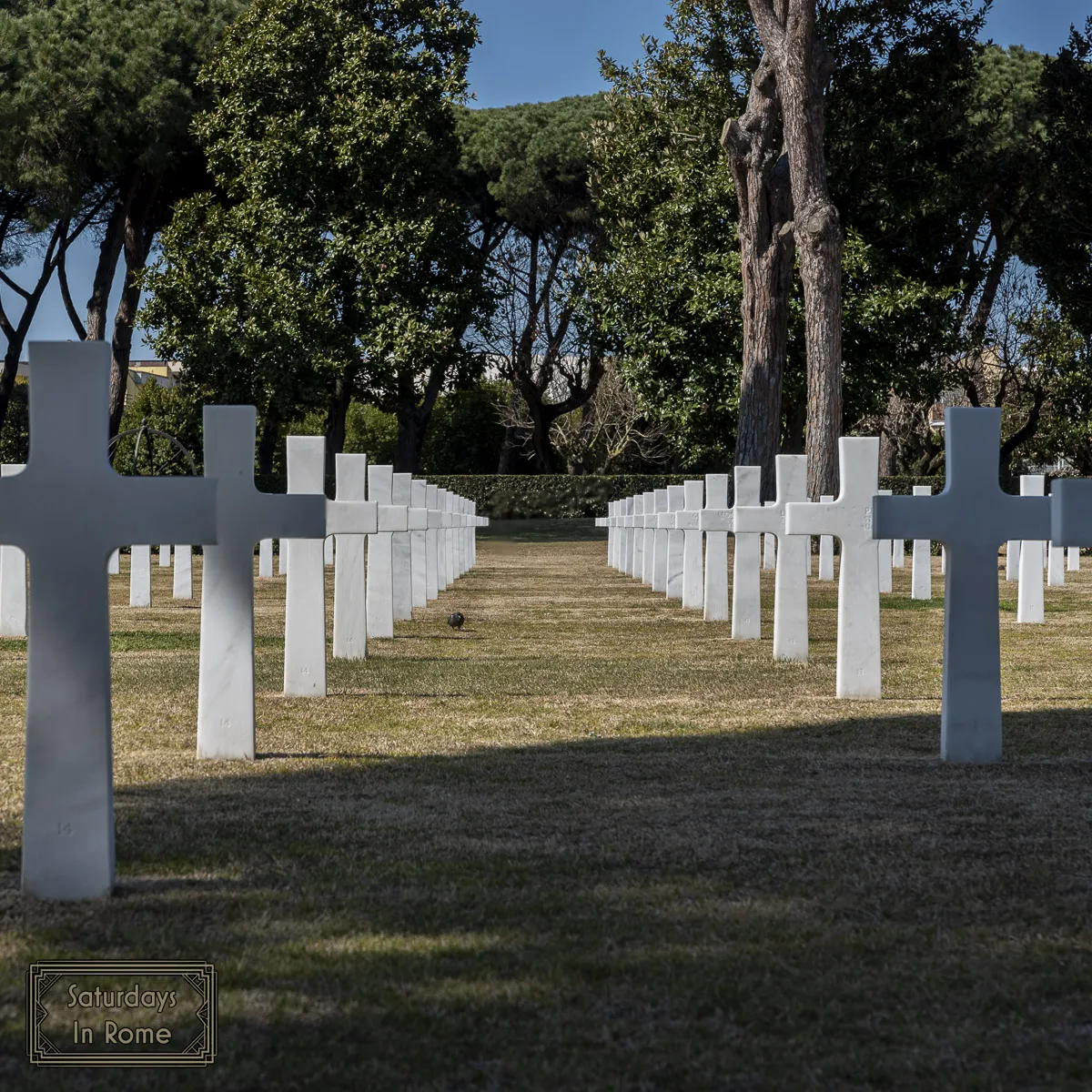 day trip to anzio from rome - World War II Cemetery in Nettuno, Italy