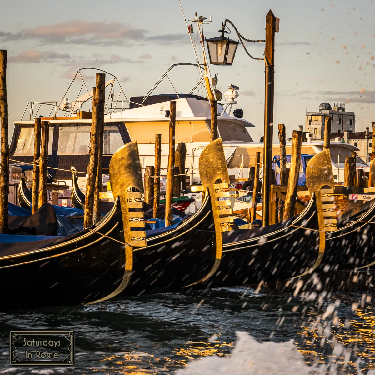 Gondolas Pack The Docks