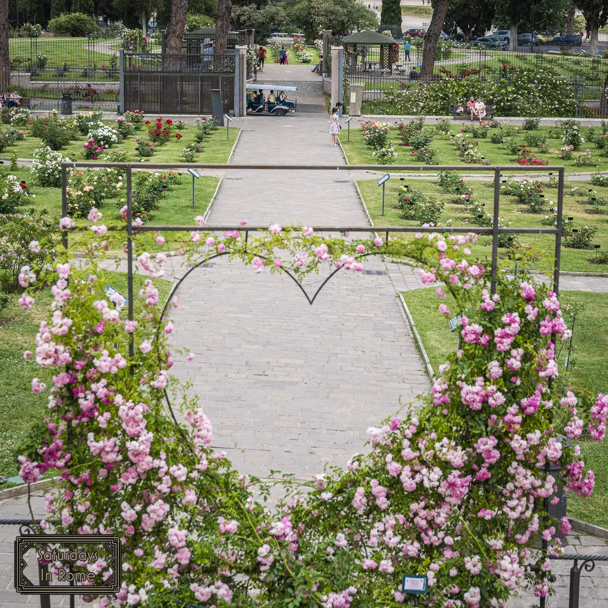 rose garden in Rome - Instagram Spot