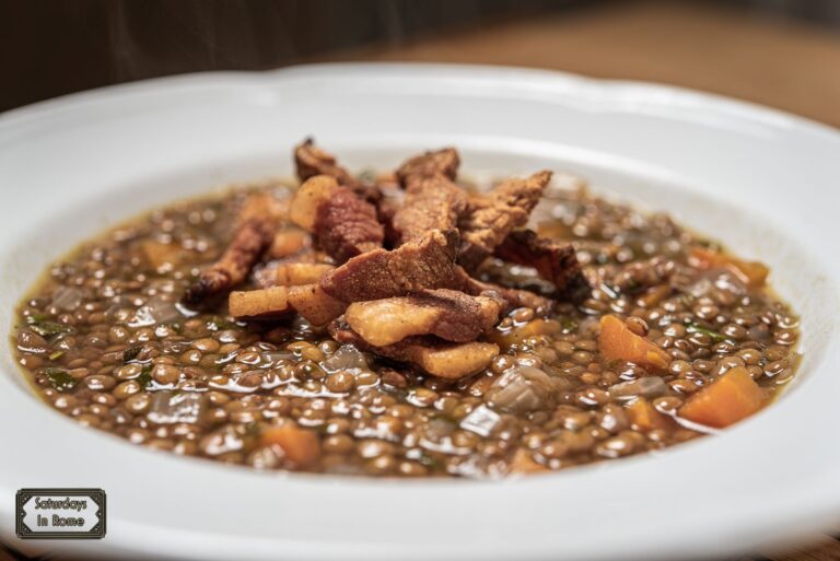 This Italian Lentil Soup Recipe With Guanciale Is Great!