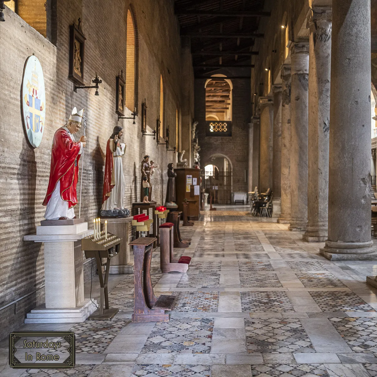 basilica of st lawrence outside the walls - Side Of The Nave