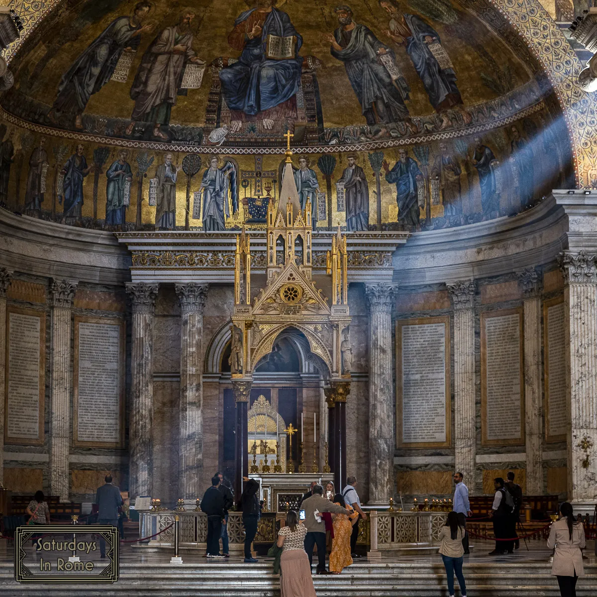 basilica of st paul outside the walls - main altar