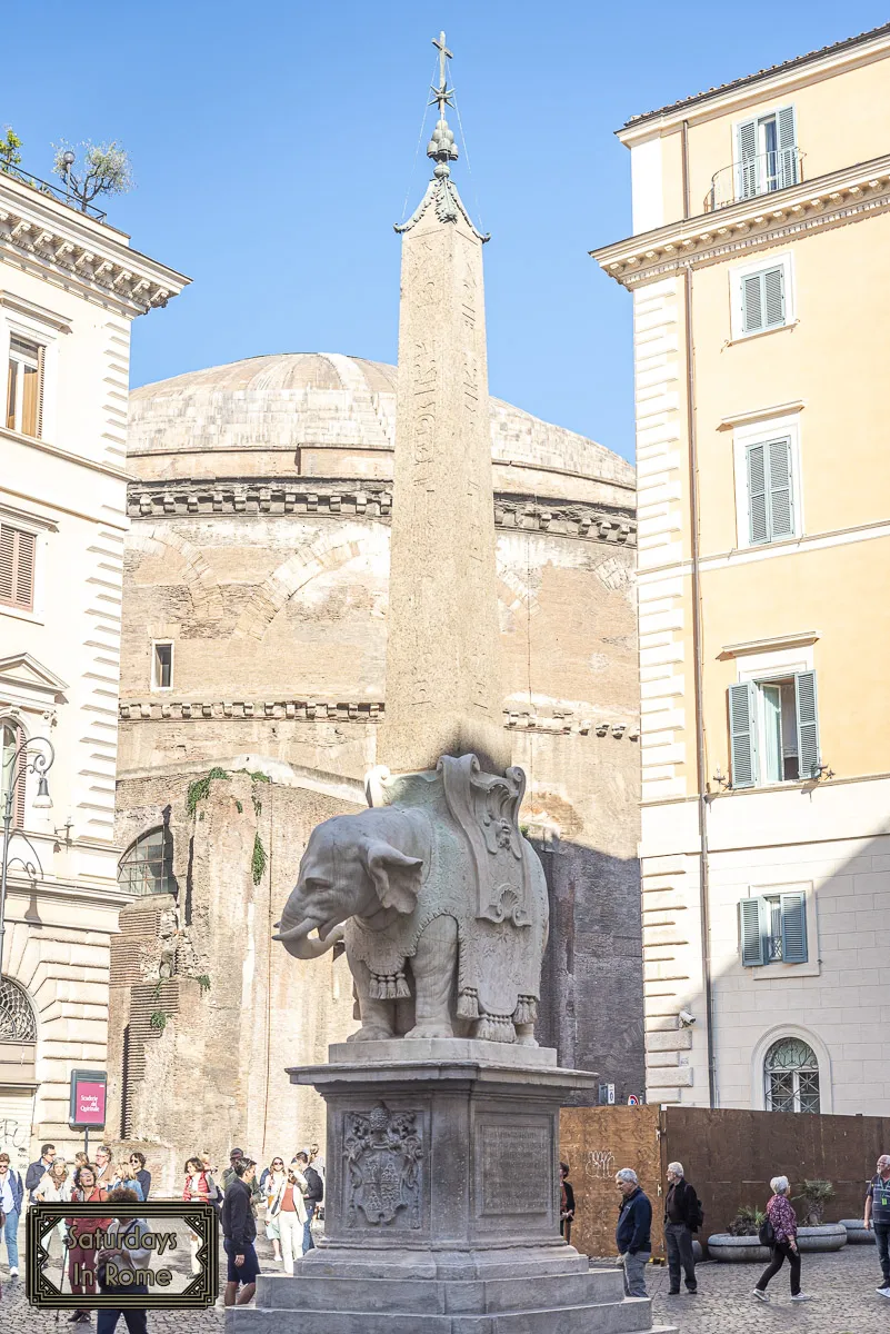 Bernini's Elephant And Egyptian Obelisk