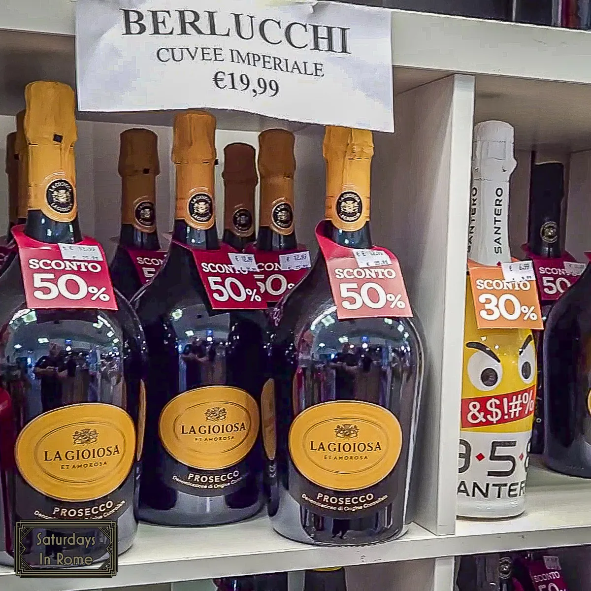 Wine and Beer For Sale At The Autogrill In Italy