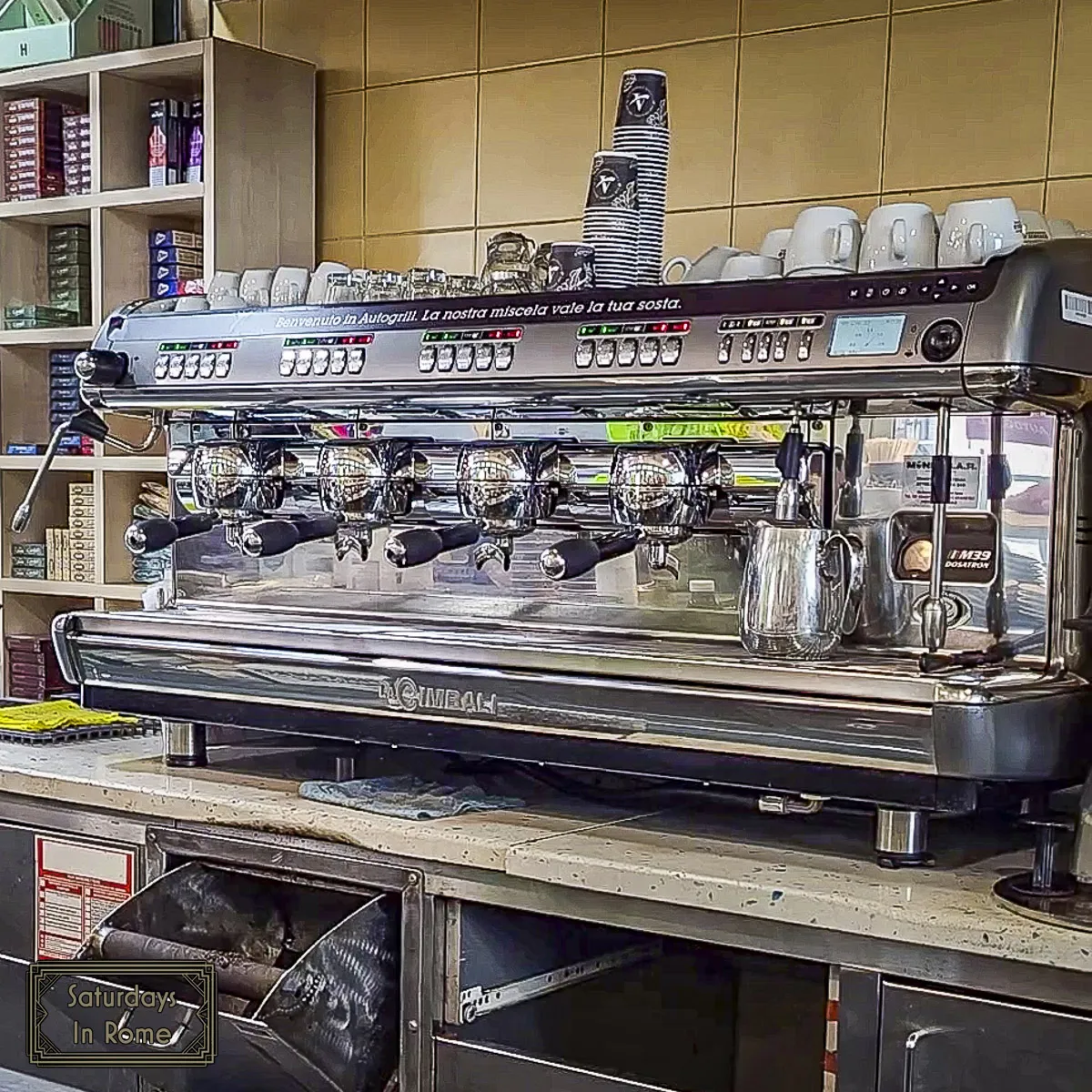 Fuel Up With Coffee At An Autogrill In Italy