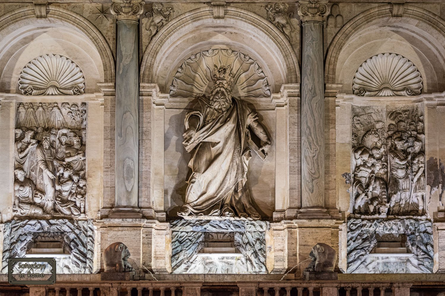 Church of Santa Maria della Vittoria - Nearby Fountain of Moses