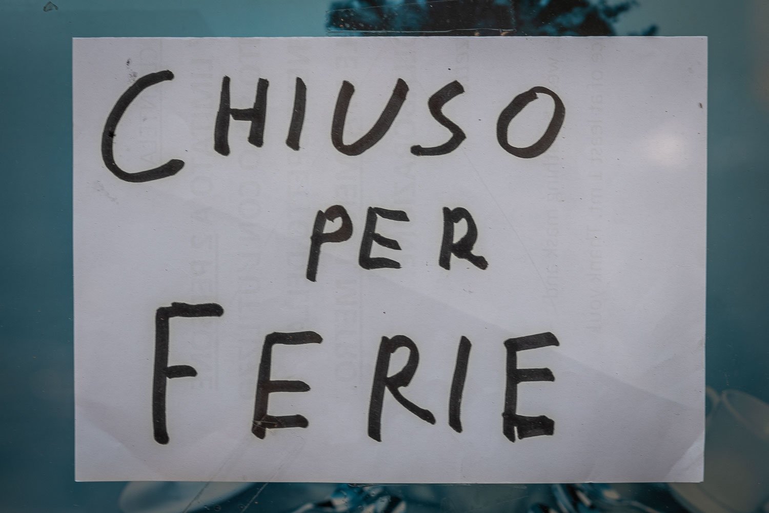 Ferragosto In Italy - Closed For Vacation