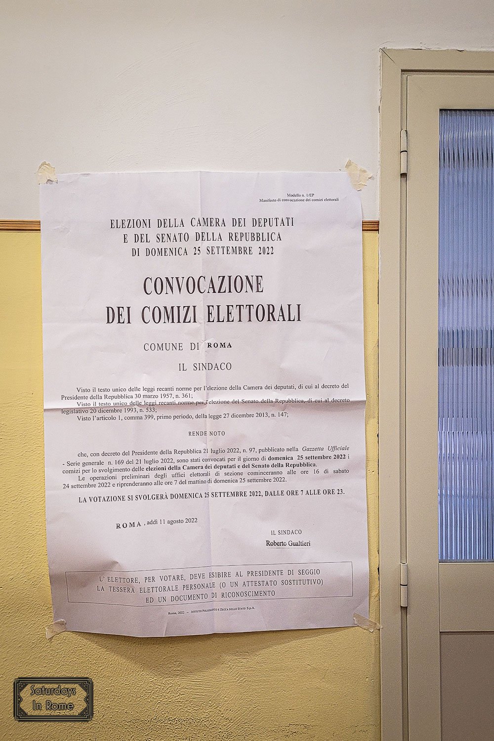 Italian Government -Voting Instructions