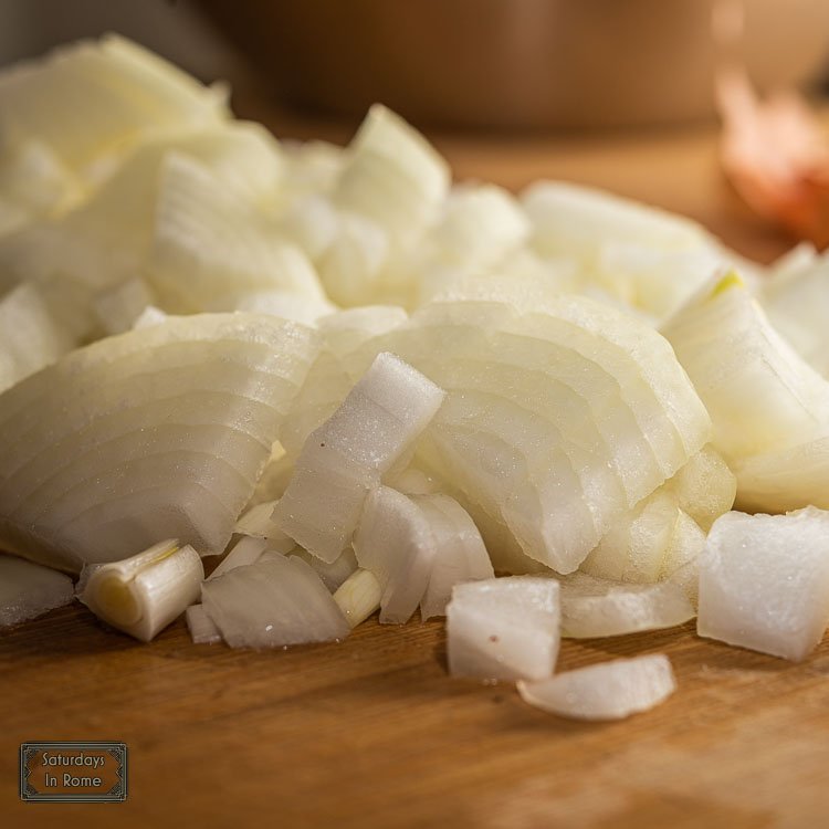 Neapolitan Ragu Recipe - Onions