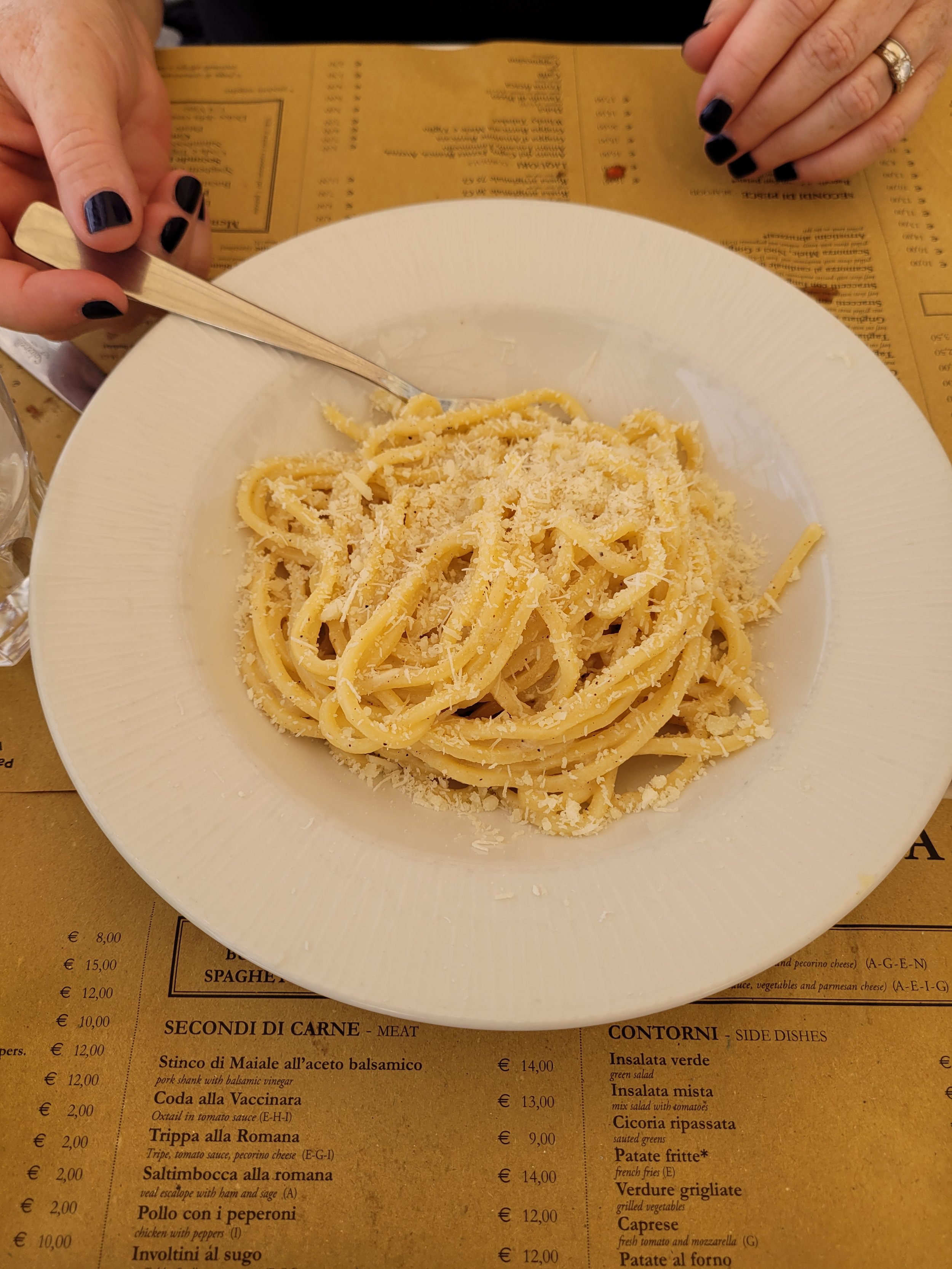 Pasta In Rome - Tonnarelli Cacio e Pepe