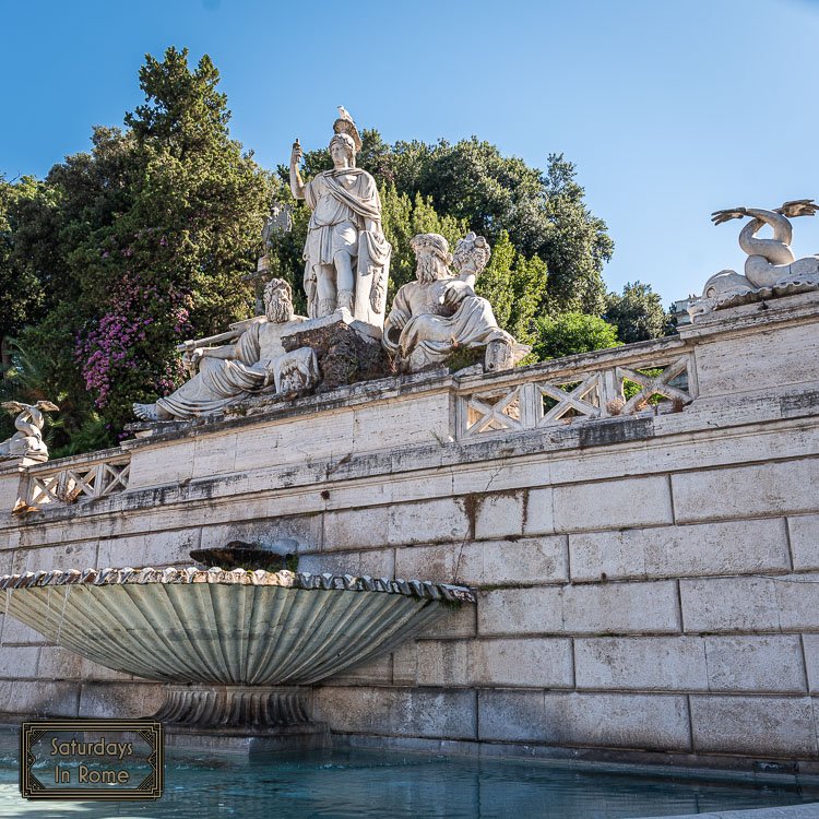 Piazza del Popolo Rome - Goddess of Rome Fountain