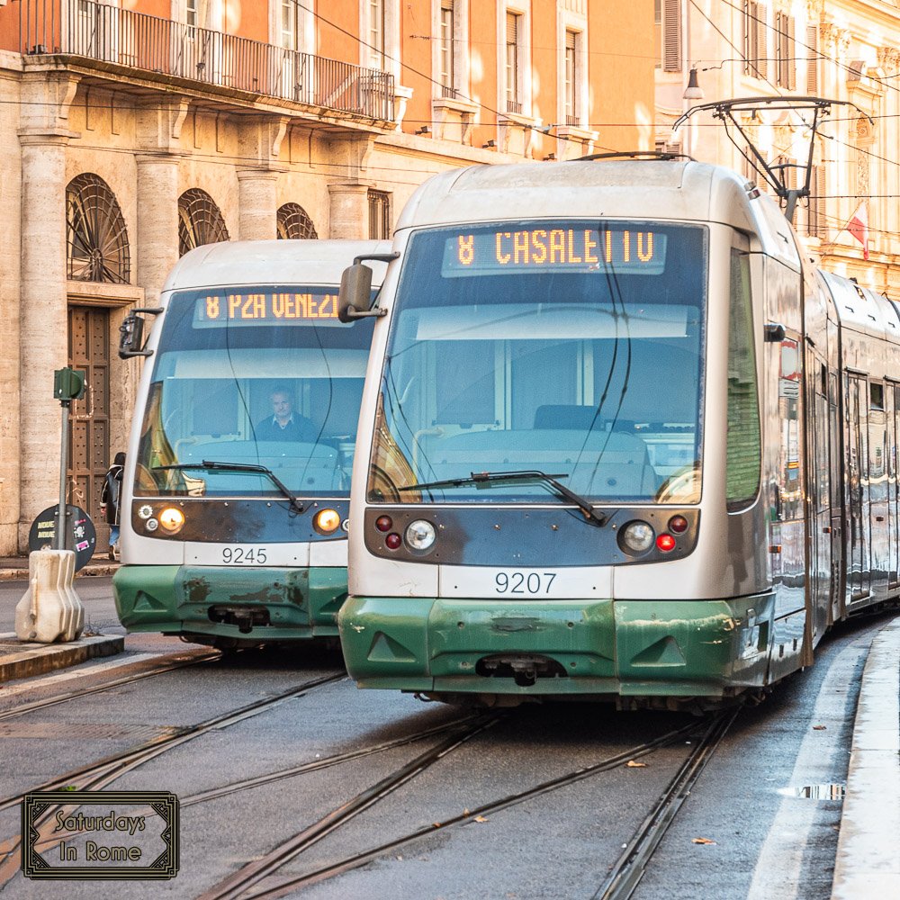 Rome Tram - Coming and Going