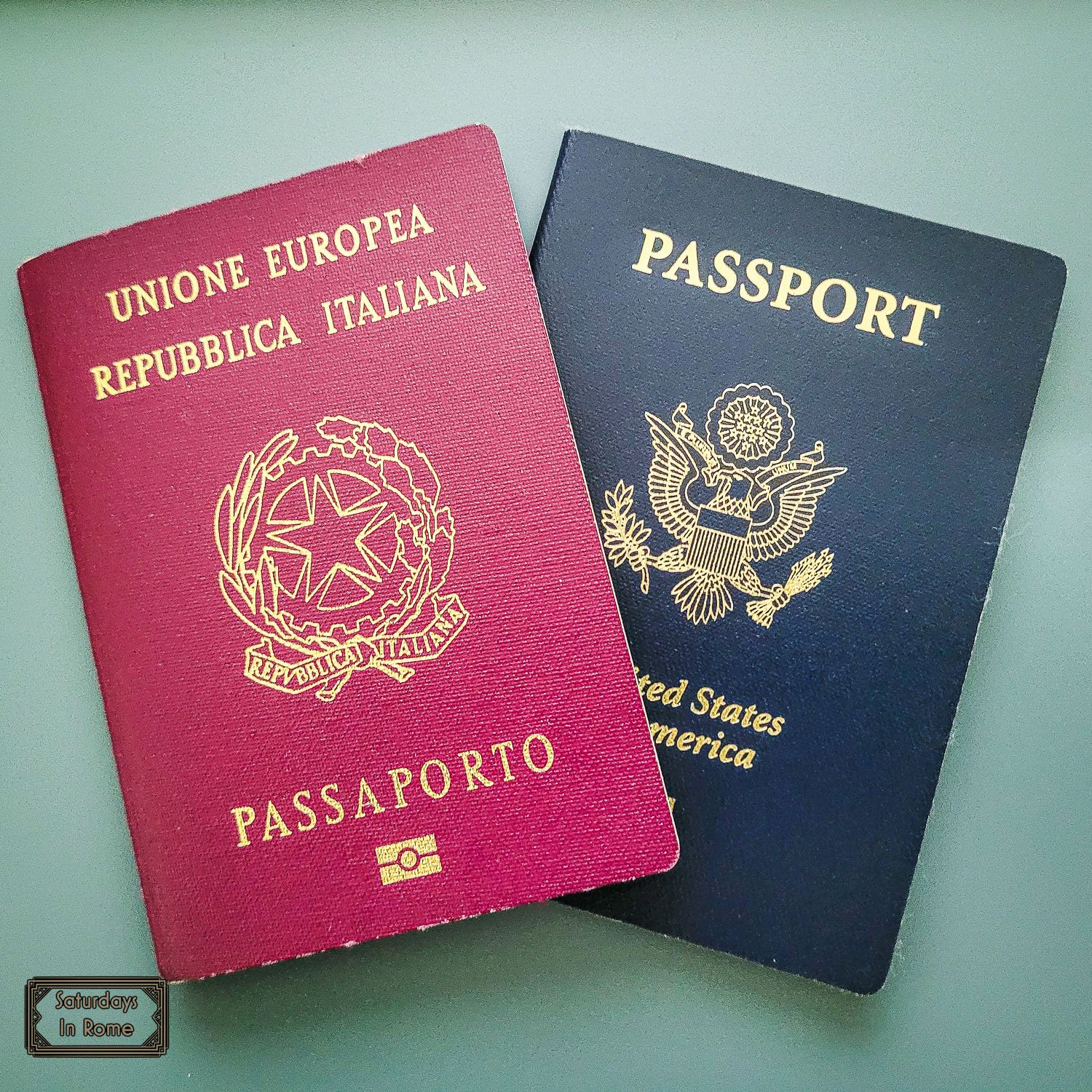 rome travel blog - passports