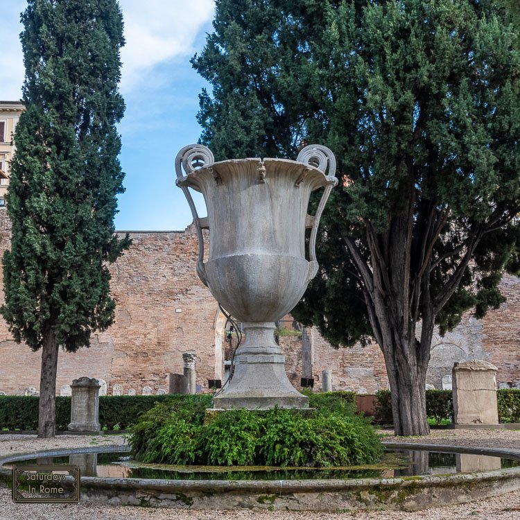 thermal baths of diocletian - Garden