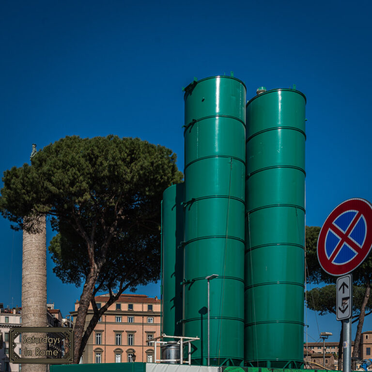 The Piazza Venezia Construction Is An Obstacle For Visitors