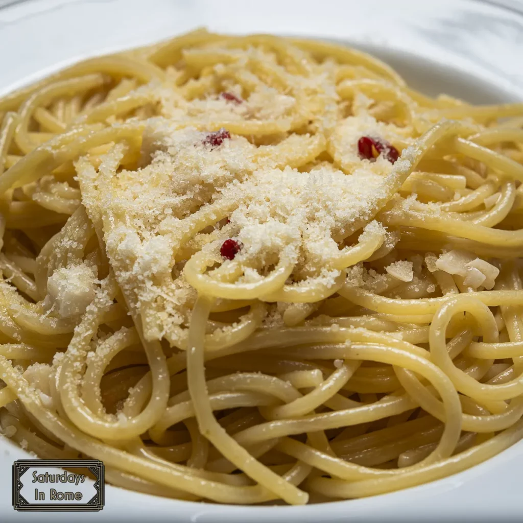 Aglio Olio e Peperoncino - Optional Cheese topping