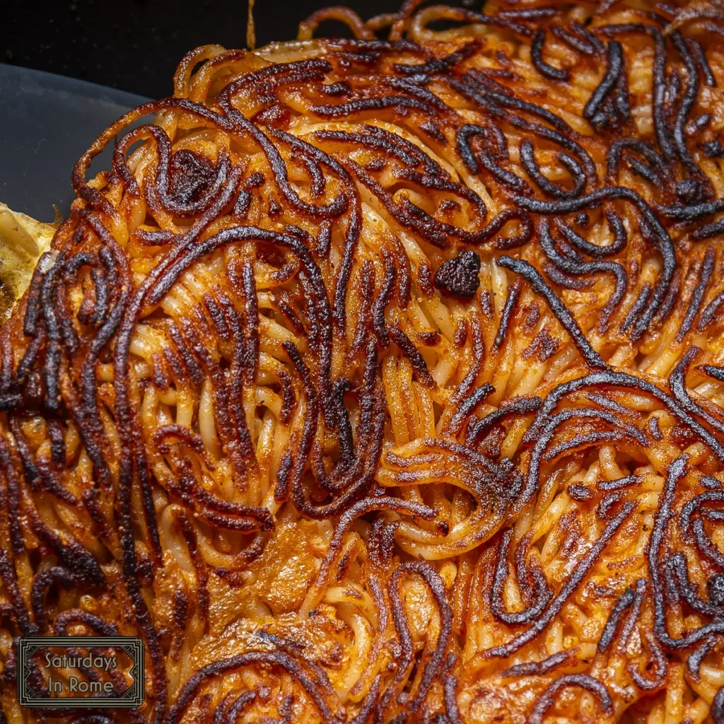 Leftover Spaghetti Recipe - Browned