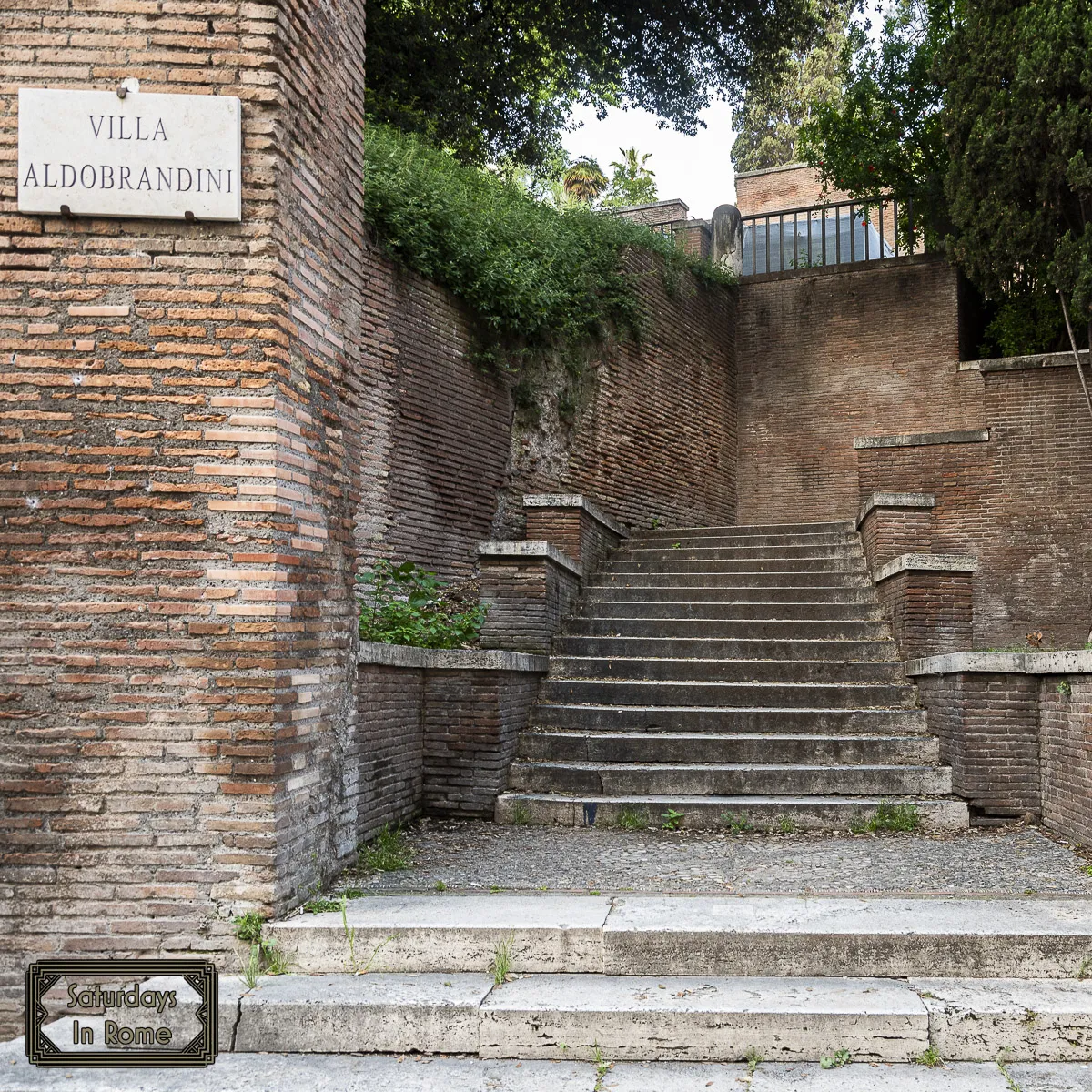 Secret Garden In Rome - Stairs To The Garden