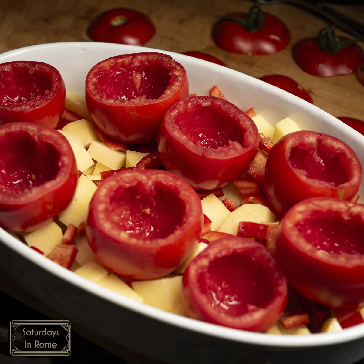 Italian Stuffed Tomatoes - Prepping