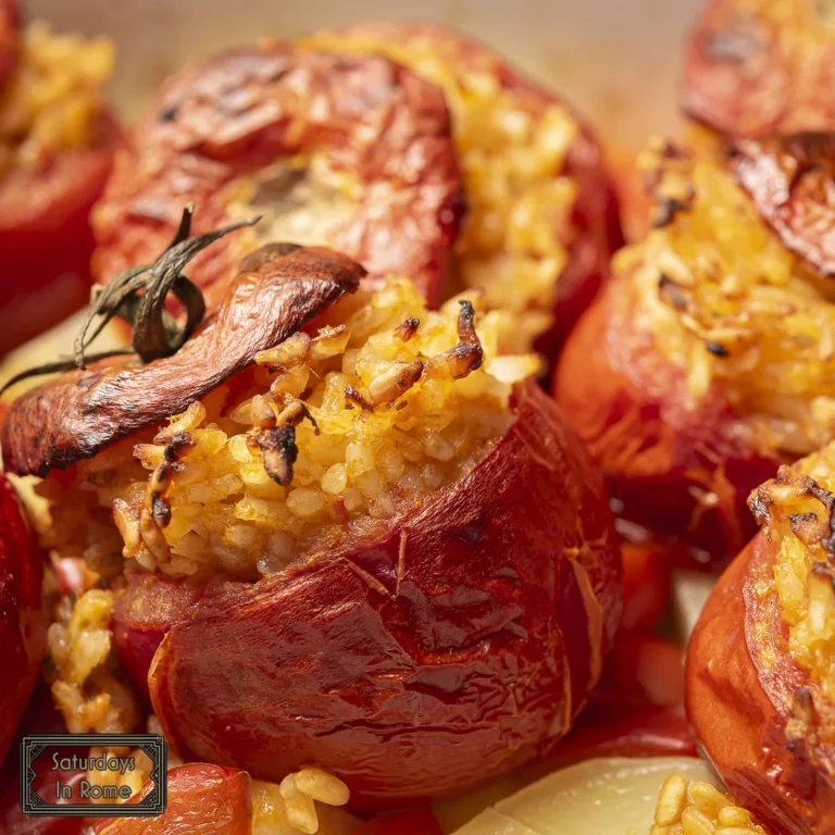 Italian Stuffed Tomatoes - Cooked