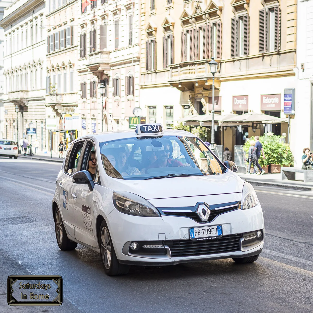 Taxi In Rome - Sit In Front