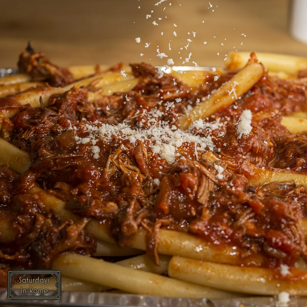 Baked Ziti With Egg - Sprinkling Cheese