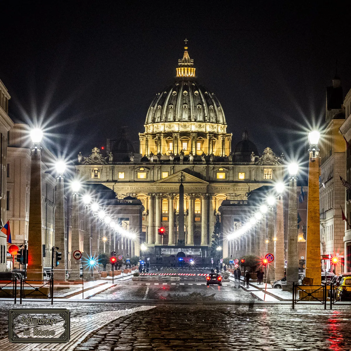 Exploring Vatican City - At Night