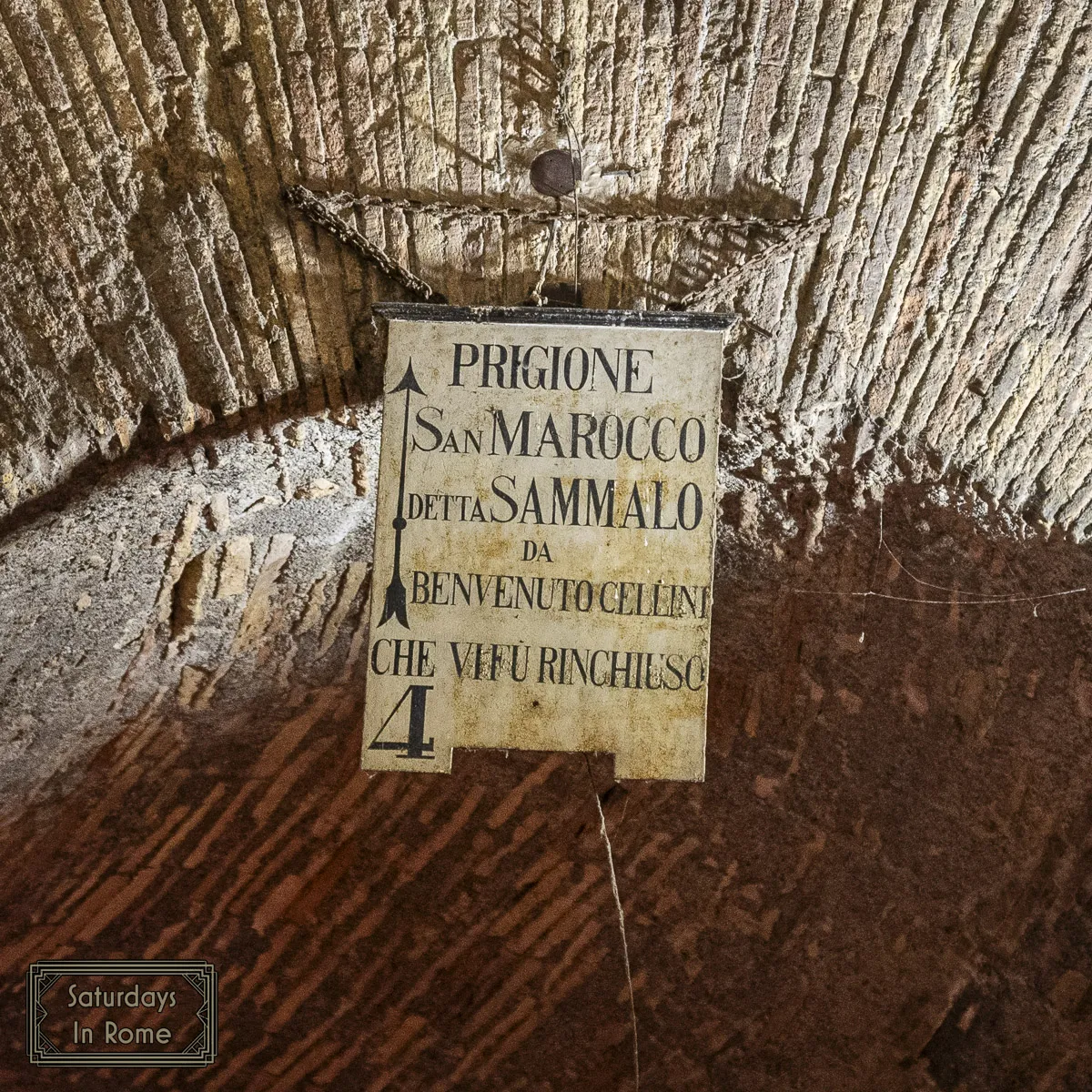 Welcome Sign in Castel Sant'Angelo