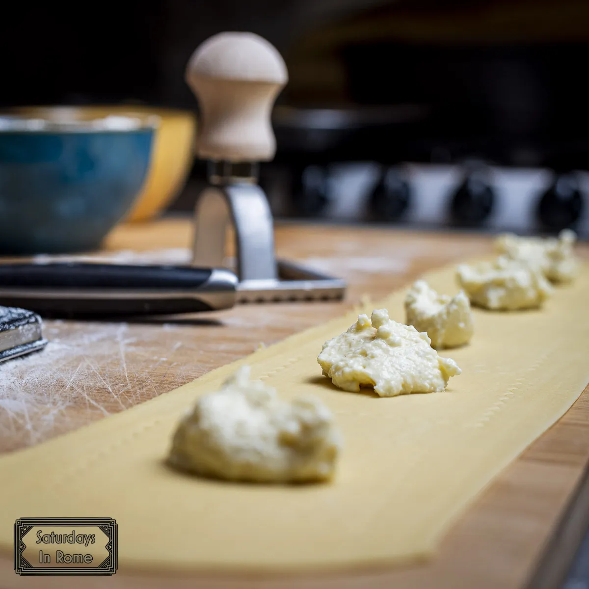 Ricotta Ravioli - Filling And Pasta