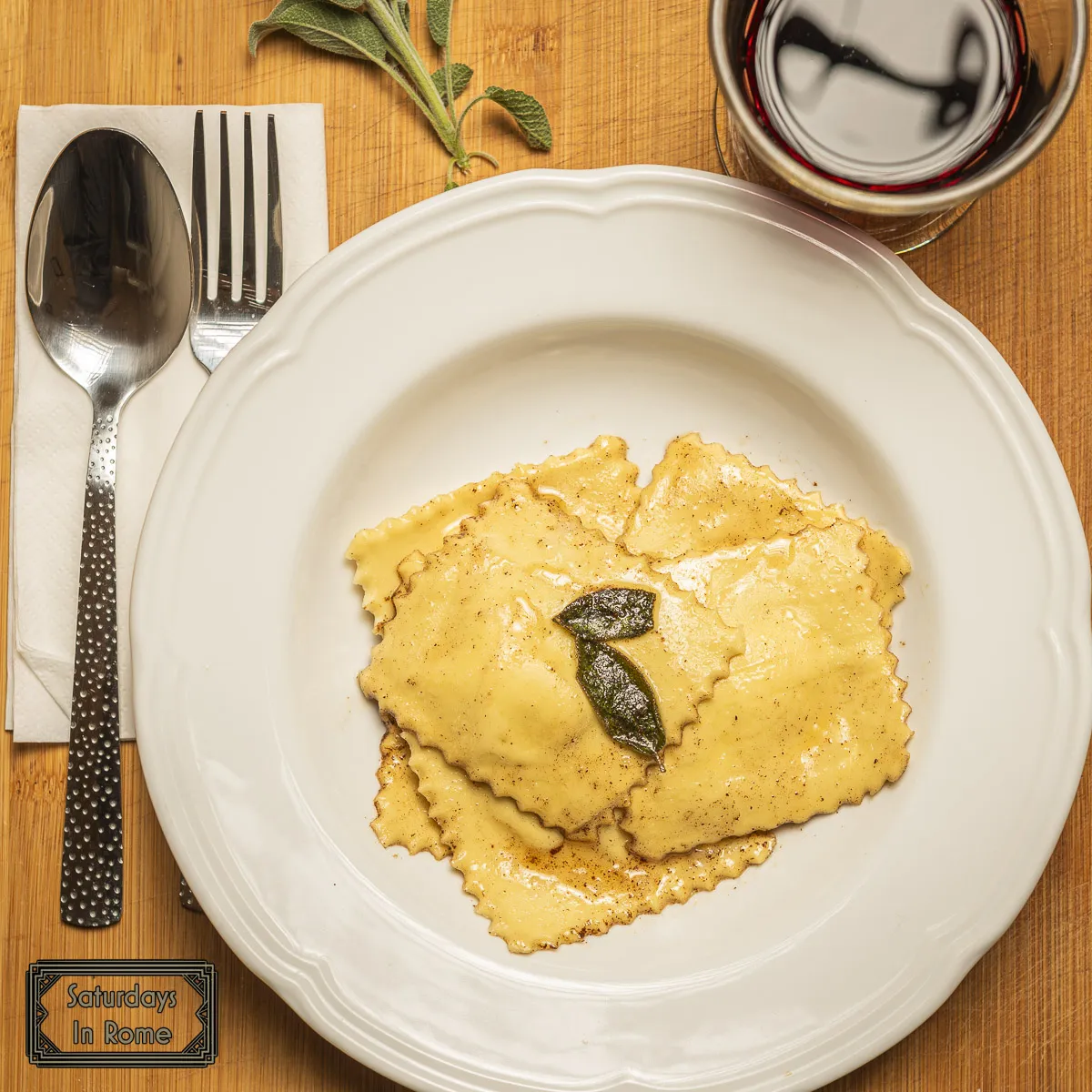 Ricotta Ravioli - Brown Butter And Sage