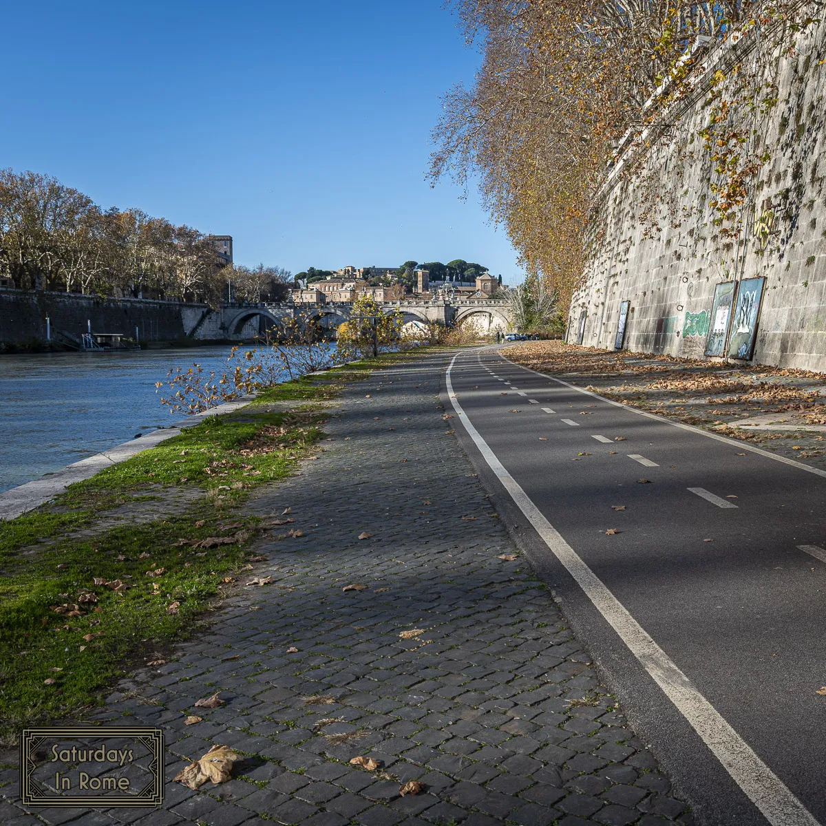 Tiber River In Rome - Isolate From Rome By Walls