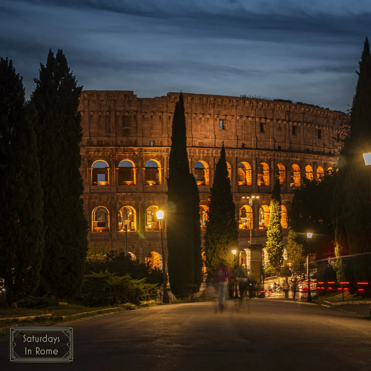 Colosseum Restoration - Night shot of the amphitheater