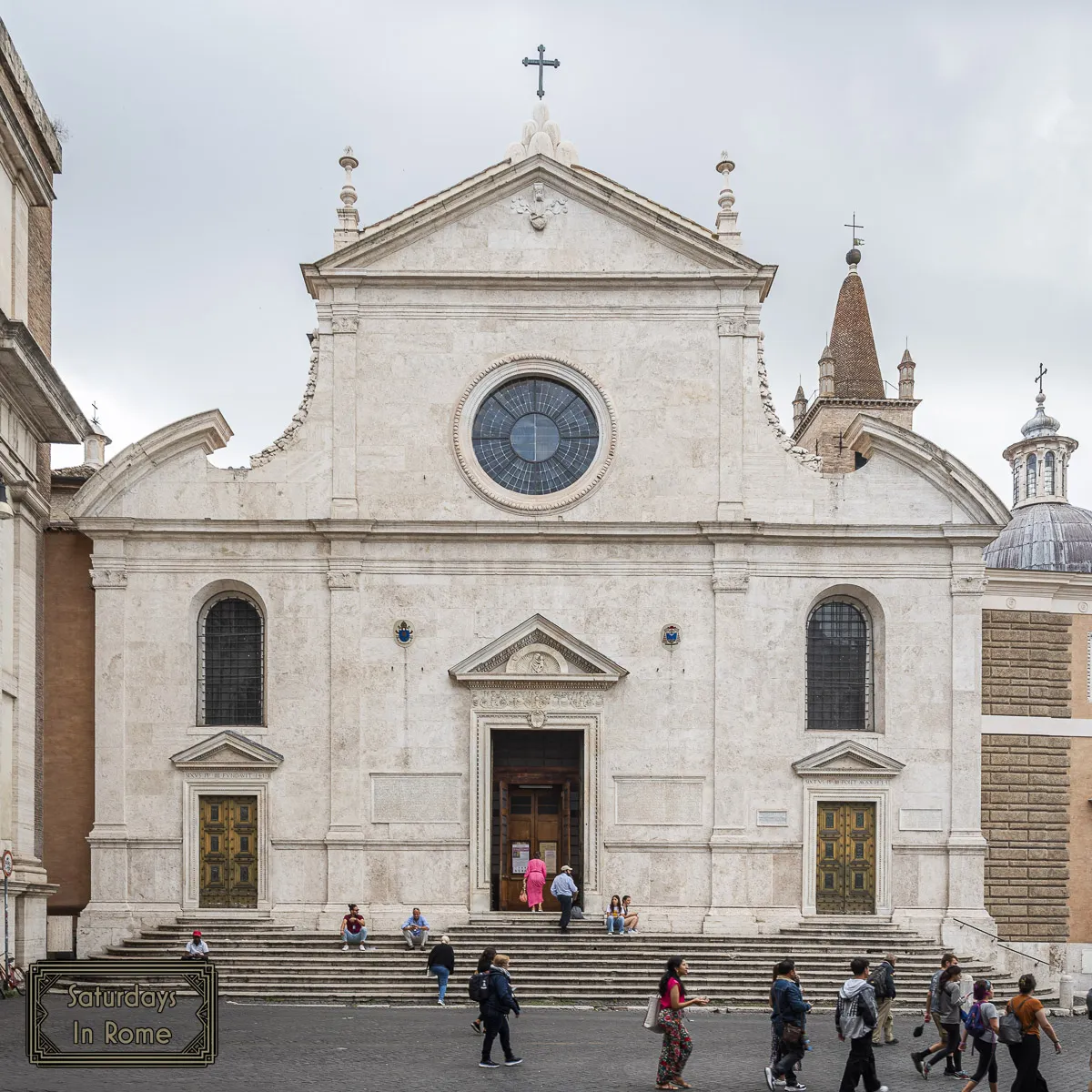 The Basilica of Santa Maria del Popolo Exterior.