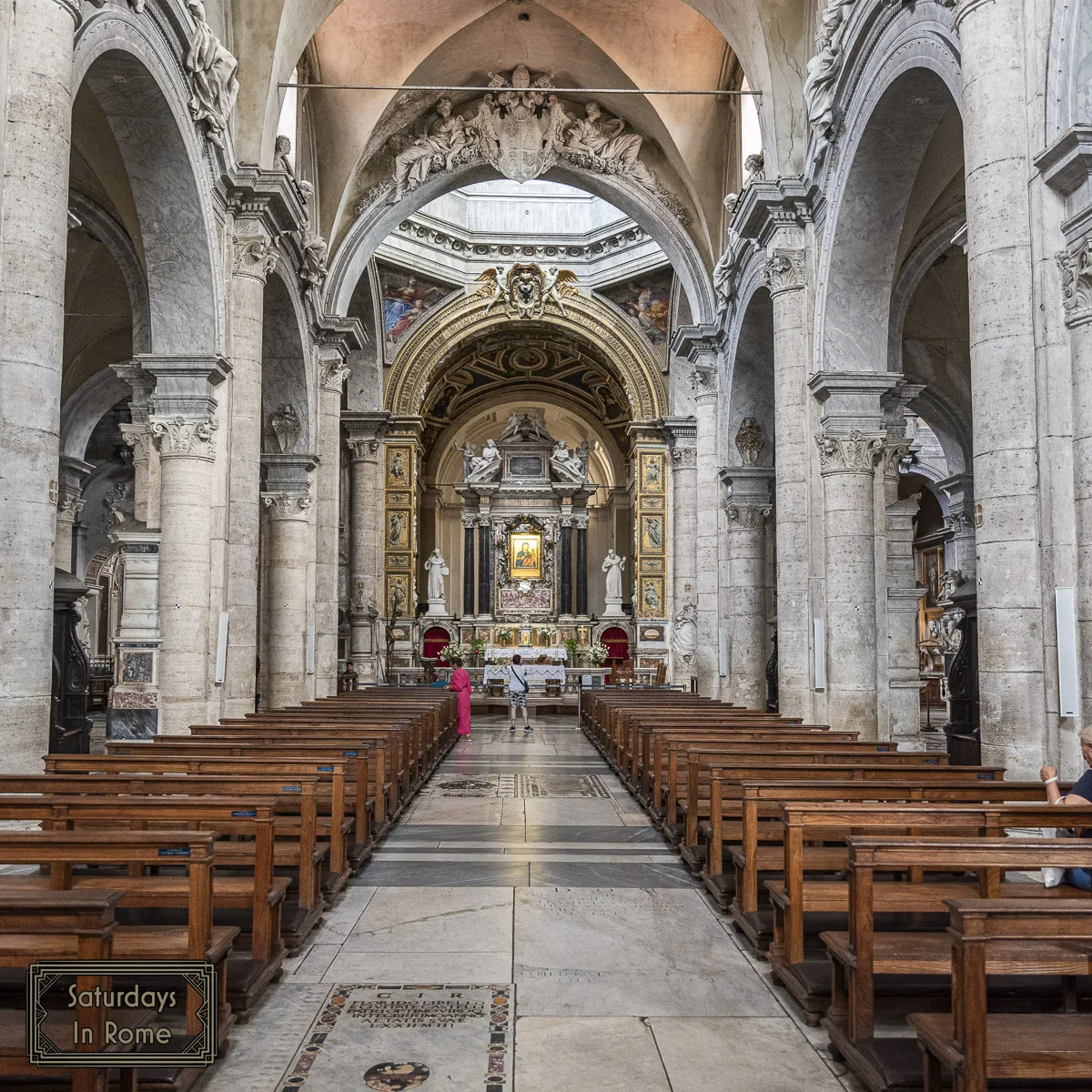 The Basilica of Santa Maria del Popolo Containing Caravaggio paintings